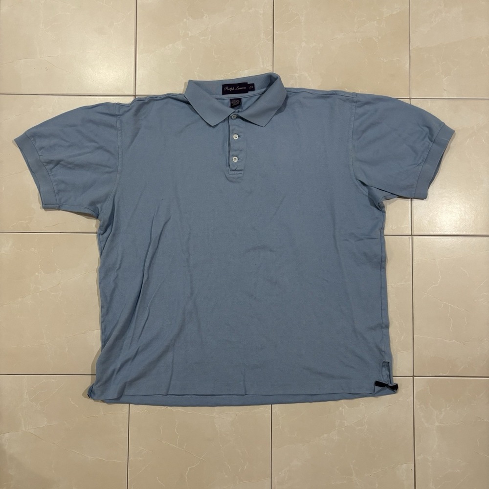 Vintage Ralph Lauren Purple Label Polo Shirt Men's Large Cotton Italy Preppy Ivy